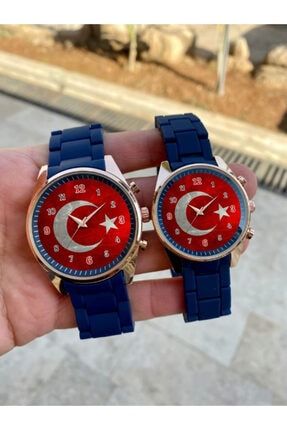 Türk Bayraklı Sevgili Saati STBTK828766876567