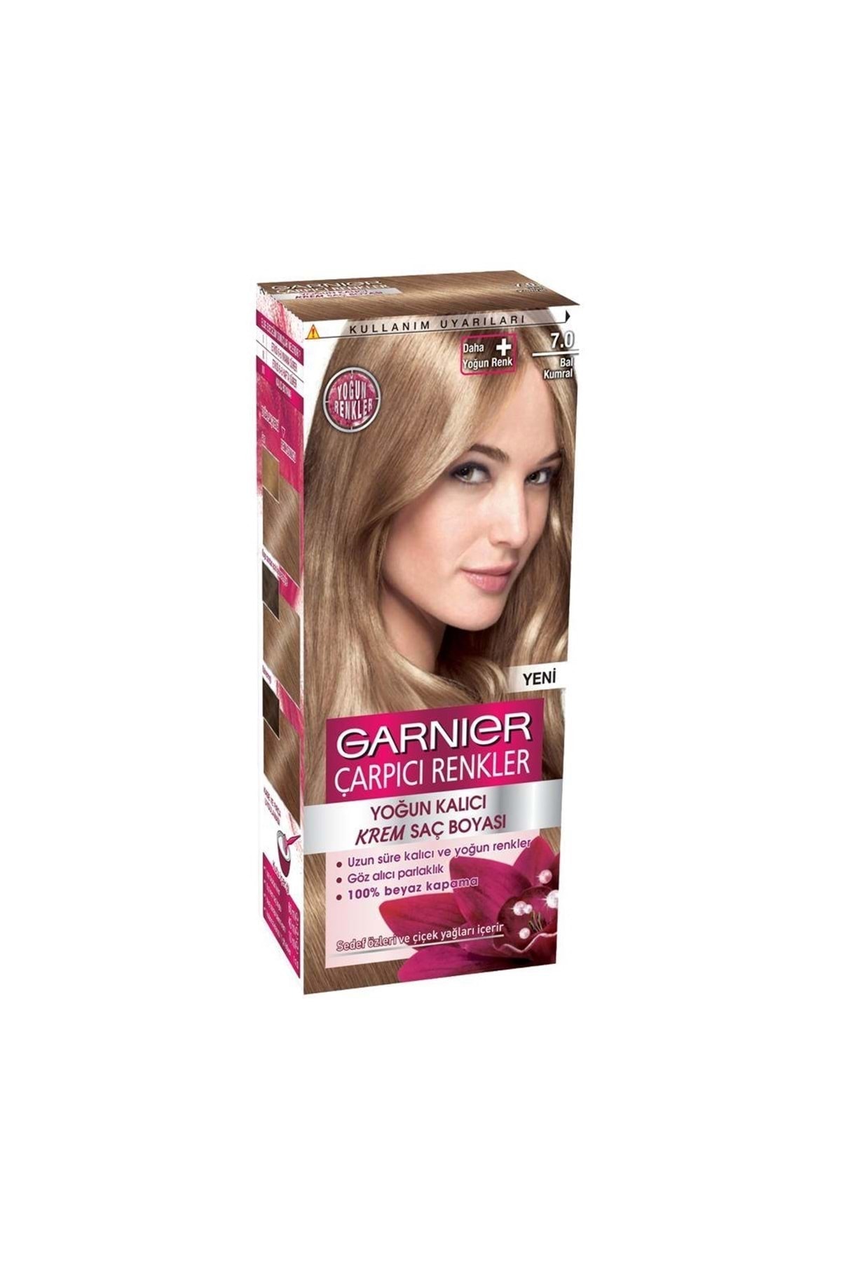 Garnier Çarpıcı Renkler Krem Saç Boyası 7.0 Bal Kumral