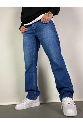 Erkek Lacivert Baggy Jeans 4077