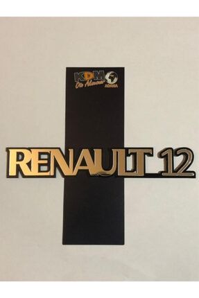 Renault 12 Toros Oto Arma Yazı Parlak Yüzey Ve Şık Görünüm torosyazı