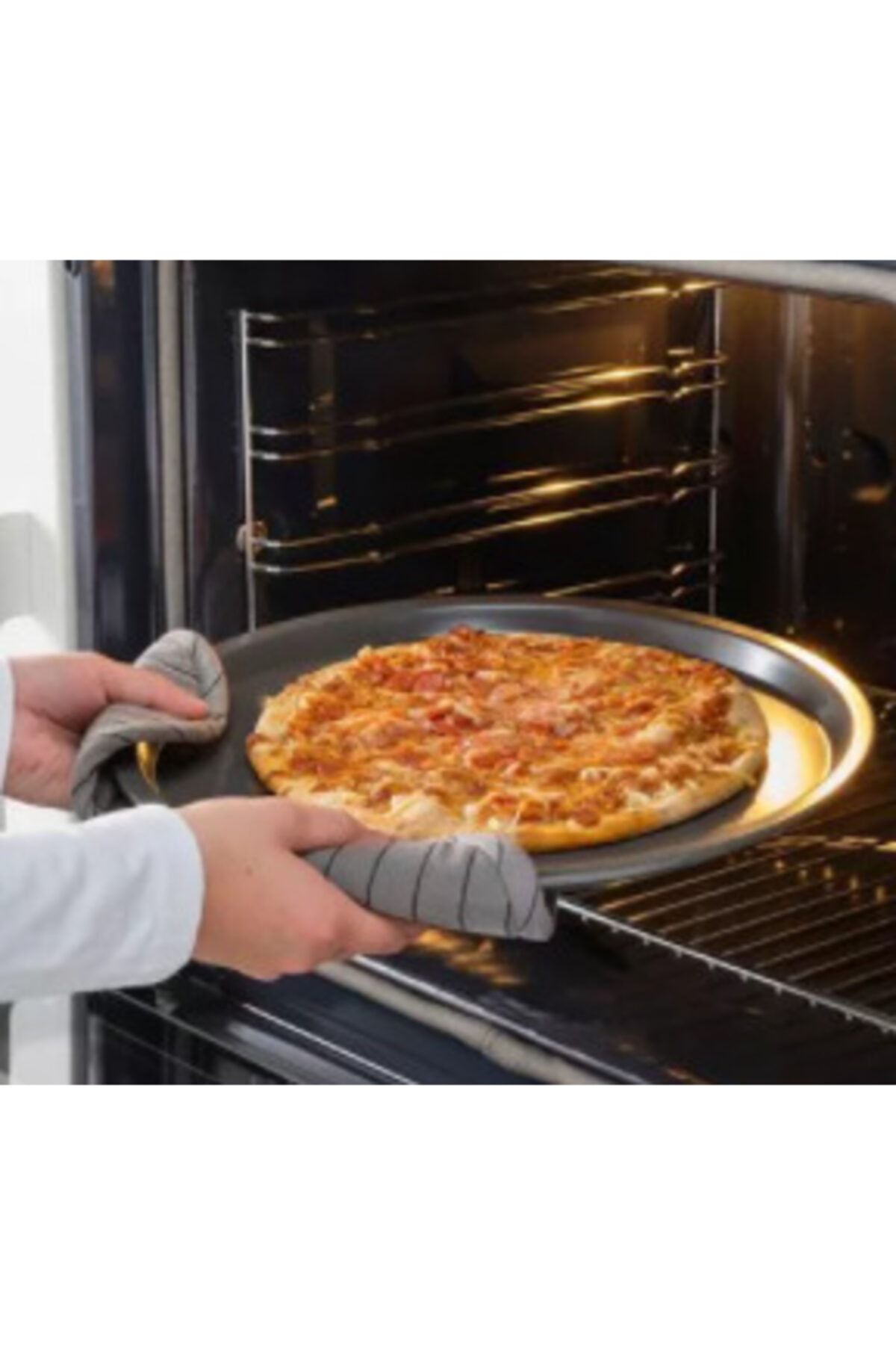 HEMMABAK Pizza crisper pan, gray, 13 - IKEA