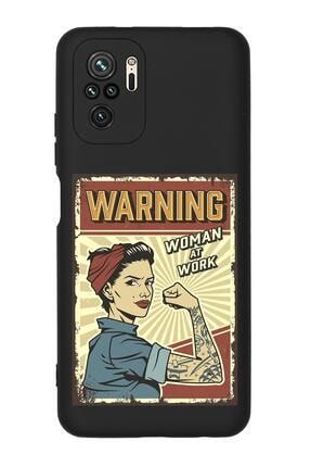 Redmi Note 10s Women At Work Desenli Premium Silikonlu Telefon Kılıfı MCRDMN10SL221