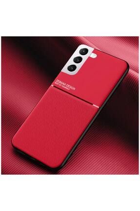 Samsung Galaxy S21 Plus Uyumlu Kılıf Design Silikon Kılıf Kırmızı 2100-m495