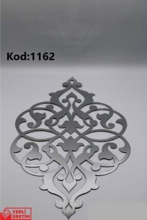 Dekoratif Gümüş Aynalı Pleksi Mobilya Dolap Süsü 45x22 1162 GÜMÜŞ