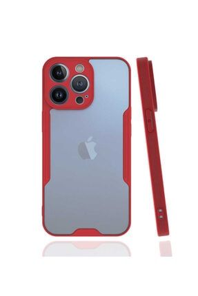 Apple Iphone 13 Pro Kılıf Parfe Kamera Korumalı Ince Çerçeveli Silikon Kırmızı krks96543045208775
