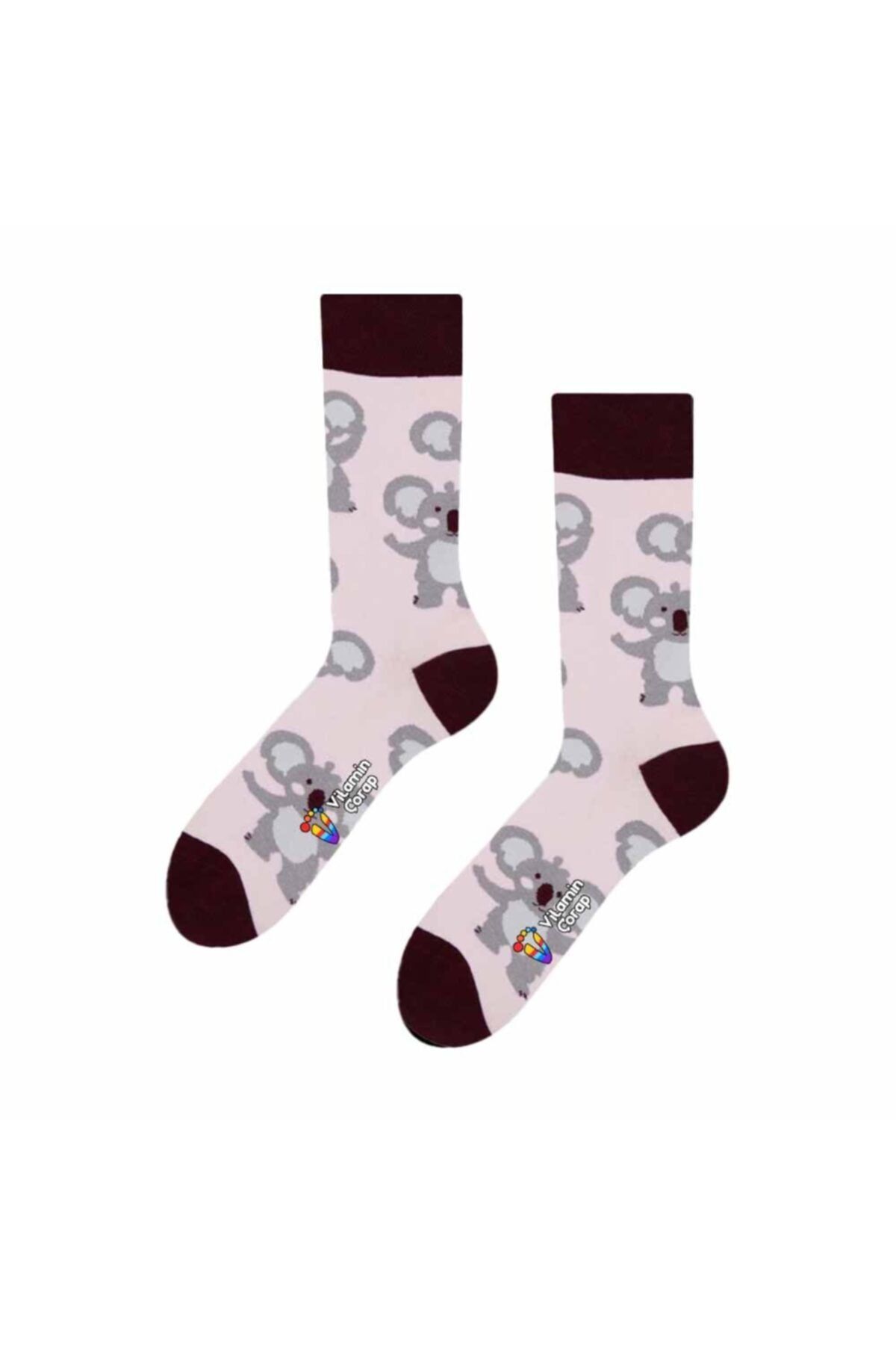 Vitamin Çorap Sosete Colorate Koala Heads Unisex - 36–44