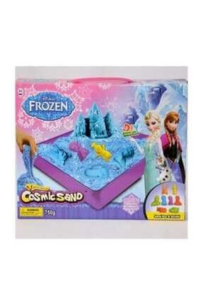 Lisanslı Frozen Cosmic Sand, Kinetik Oyun Kumu - 8 Kalıplı,750 Gr frozekum