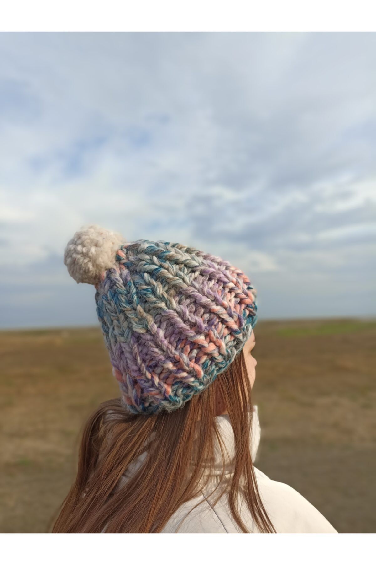 Sihirlihalka-100% Handmade Wool Beret (Large Loop) 1