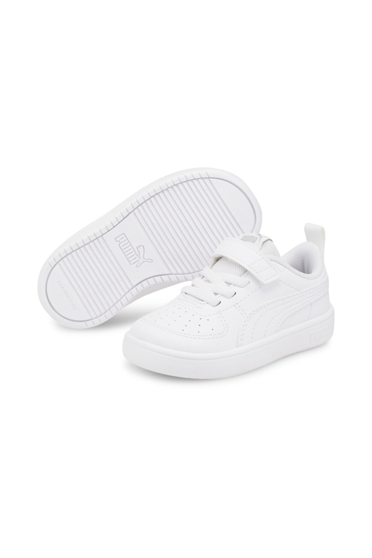 Puma Rickie Ac Inf - Unisex Beyaz Bebek Spor Ayakkabı