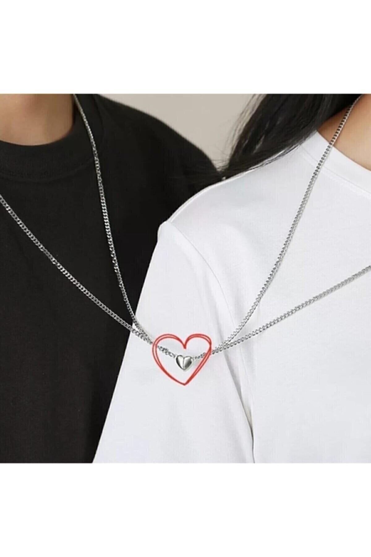 Connecting heart necklace best sale
