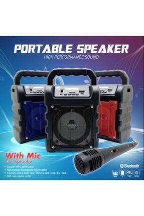 Karaoke Mikrofonlu Bluetooth Hoparlör Toplantı Mevlüt Parti Hoparlörü MH33BT