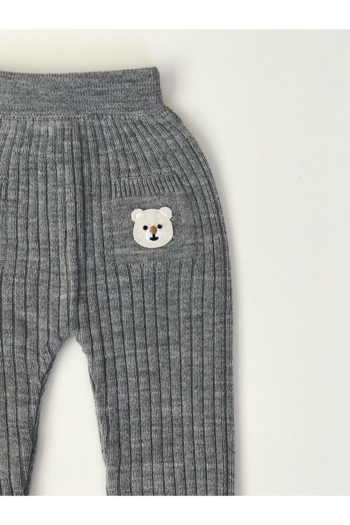 gogo bici Bebek Fitilli Ayılı Triko Tayt fotoğrafı 2 (önizleme)