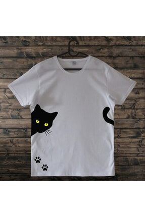 Kedi Baskılı Tişört (kedili Tasarım) Ttat50