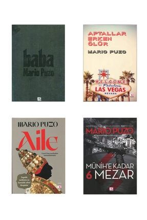 Mario Puzo Kitapları 4 Kitap Set Baba, Aile, Aptallar Erken Ölür, Münihe Kadar 6 Mezar Trz-1063