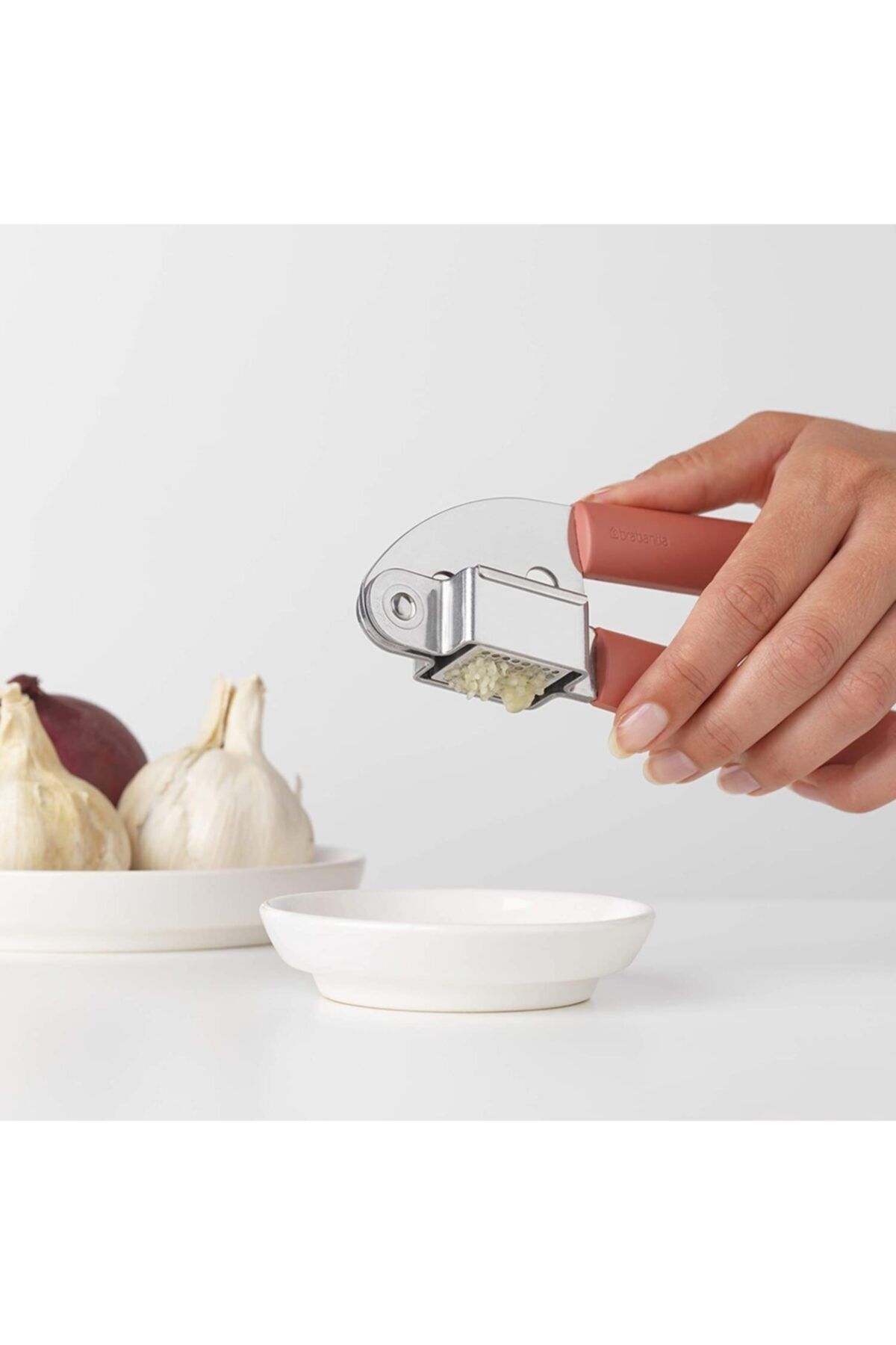 Brabantia-Brabantia Pink Garlic Crusher Evrekala 2