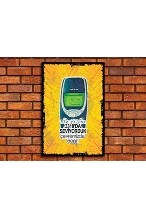 Nokia 3310 Cafe Ev Dekorasyon Edebi Komik Sözler Retro Ahşap Poster / A + Kalite 20x30 R123