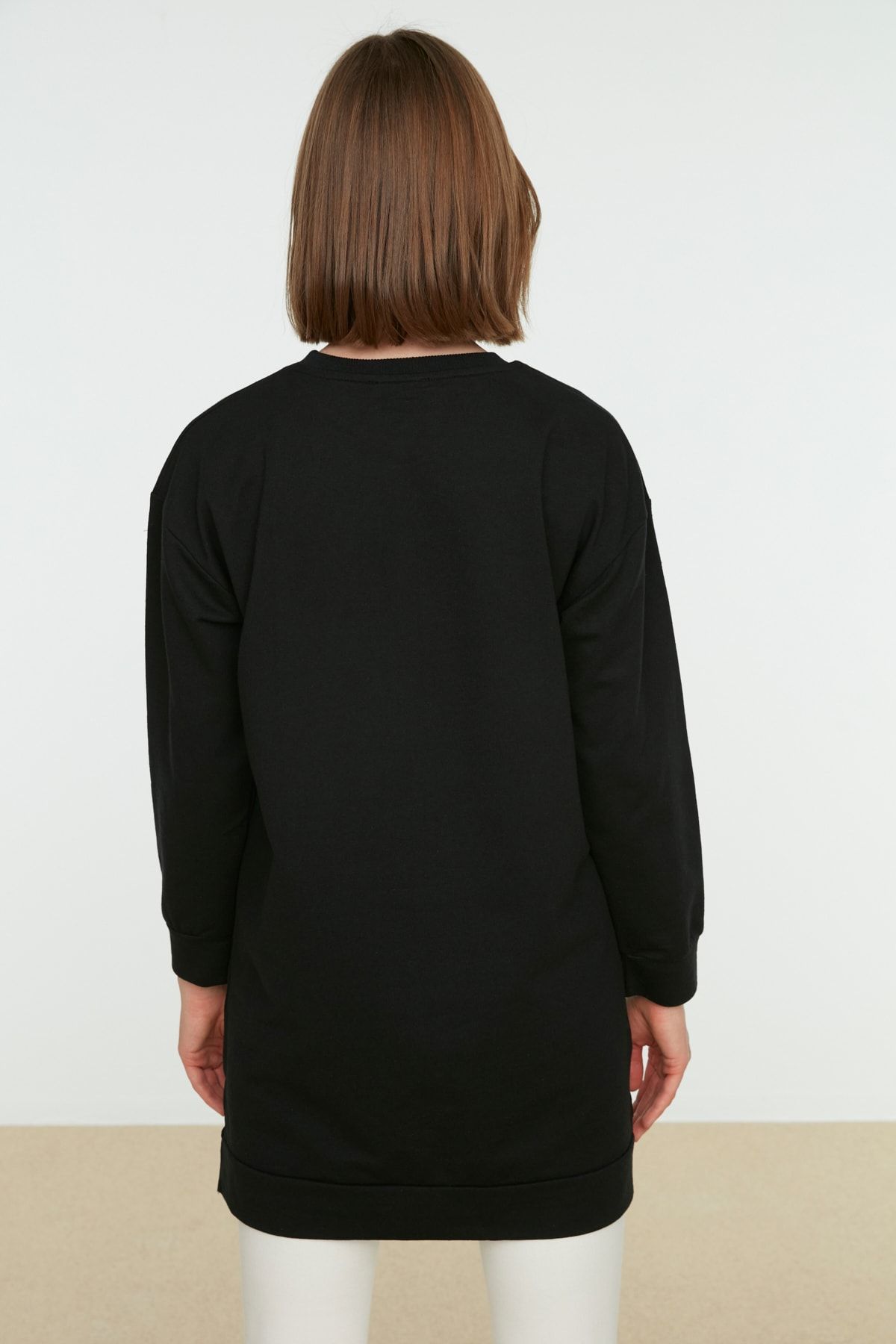 Trendyol Modest-Schwarz-Hellbraunes 2er-Pack Basic-Strick-Sweatshirt mit Rundhalsausschnitt TCTAW22TW0152 7