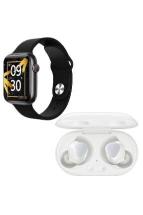 Samsung Galaxy Buds+ Beyaz Bluetooth Kulaklık M26 Plus Smart Watch 6 Siyah Akıllı Saat Uyumlu 959523