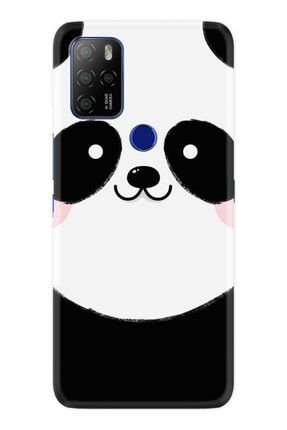 Omix X300 Kılıf Temperli Cam Silikon Desen Özel Seri Sevimli Panda 1794 omixcam3007t17
