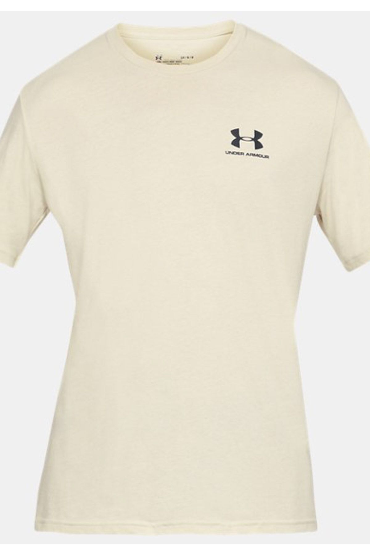تی شرت ورزشی سفید مردانه آستین کوتاه قفسه سینه در سمت چپ UA 1326799 289 Under Armour