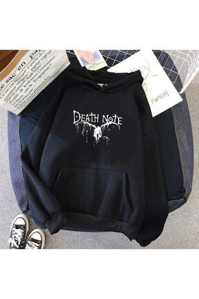 Siyah Oversize Sweatshirt Death Note nls-swt002