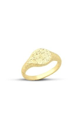 Hammered Gold Ring 925 15875