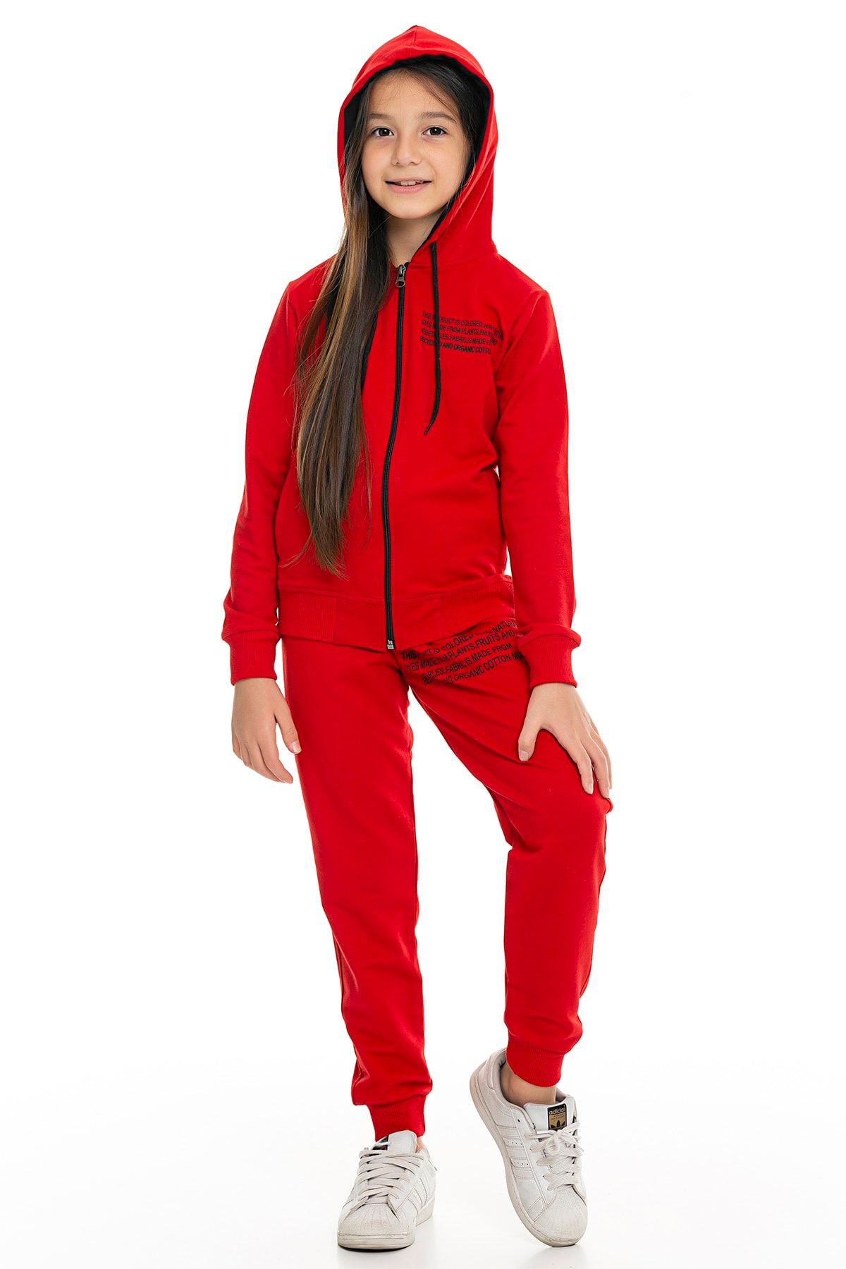 Girls red tracksuit 2025