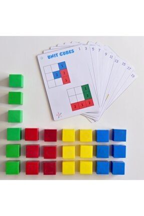 Unit Cubes - Birim Küpler - Matematik Akıl Zeka Beceri Gelişim Eğitici Şekil Mantık Oyunu A11