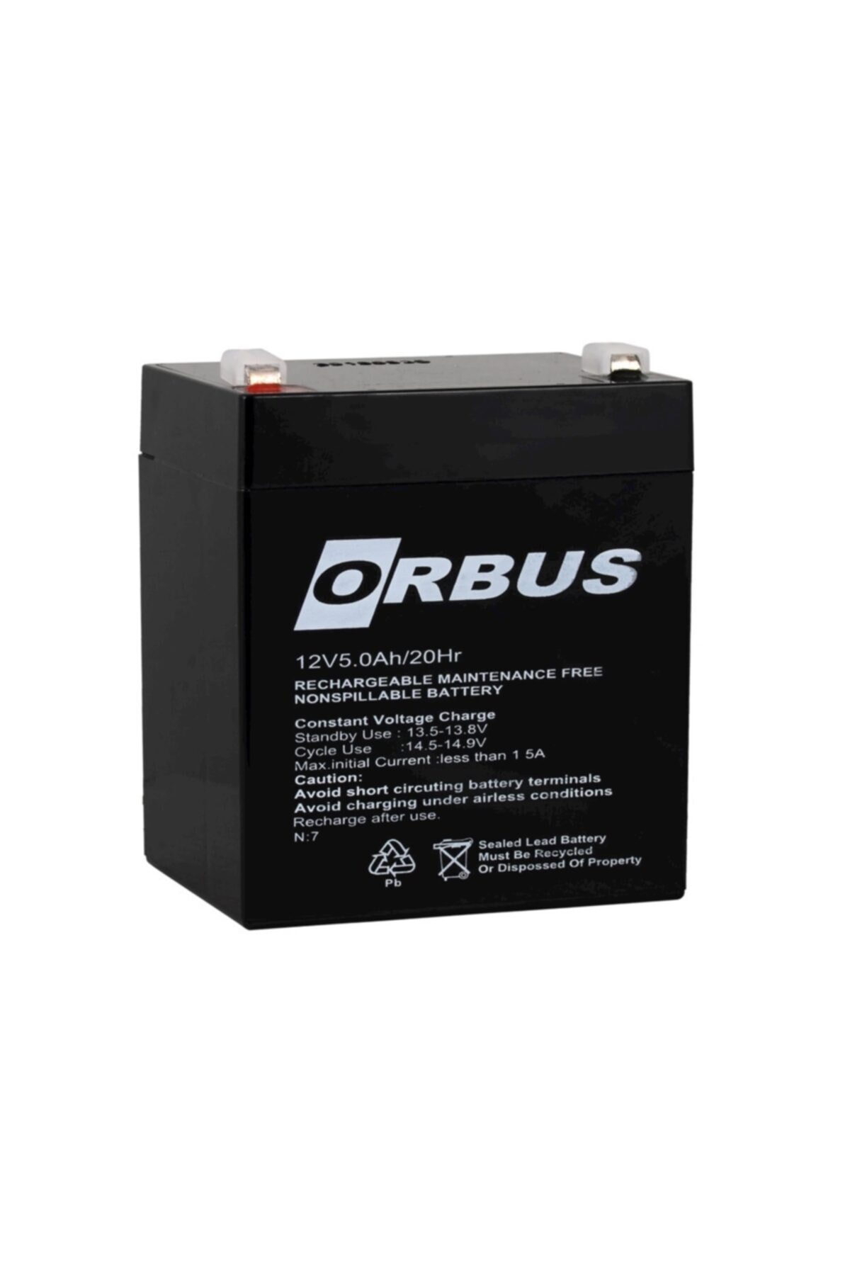 ORBUS 12v 5a Bakımsız Kuru Tip Akü