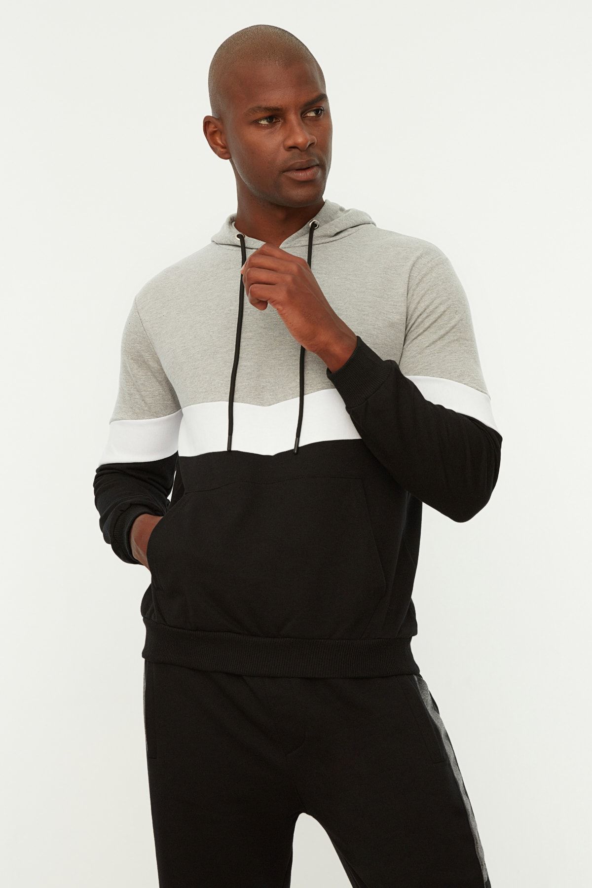 Trendyol Collection Sweatshirt Grau Regular Fit CE7580