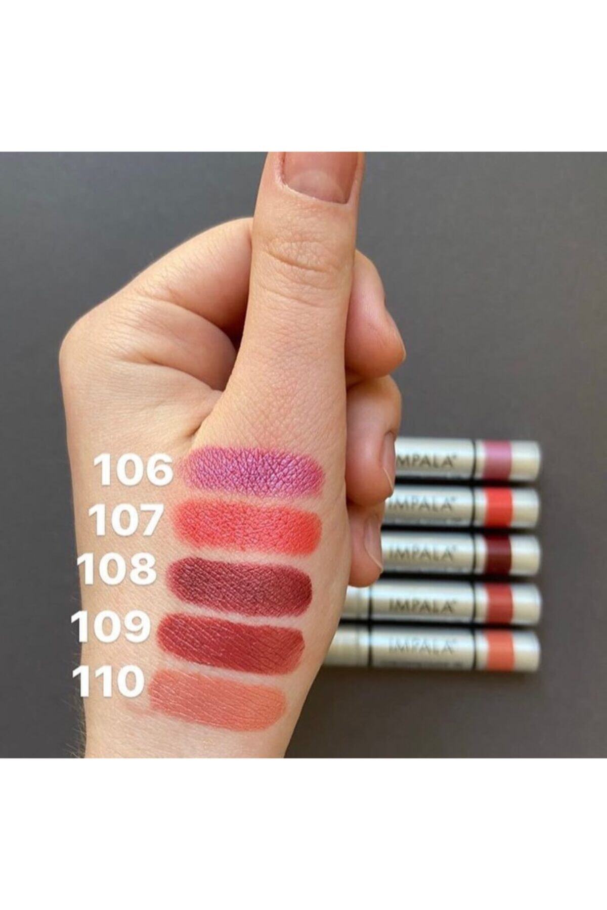IMPALA-Lipstick Indian Red - Longlasting Lipstick No: 109 4