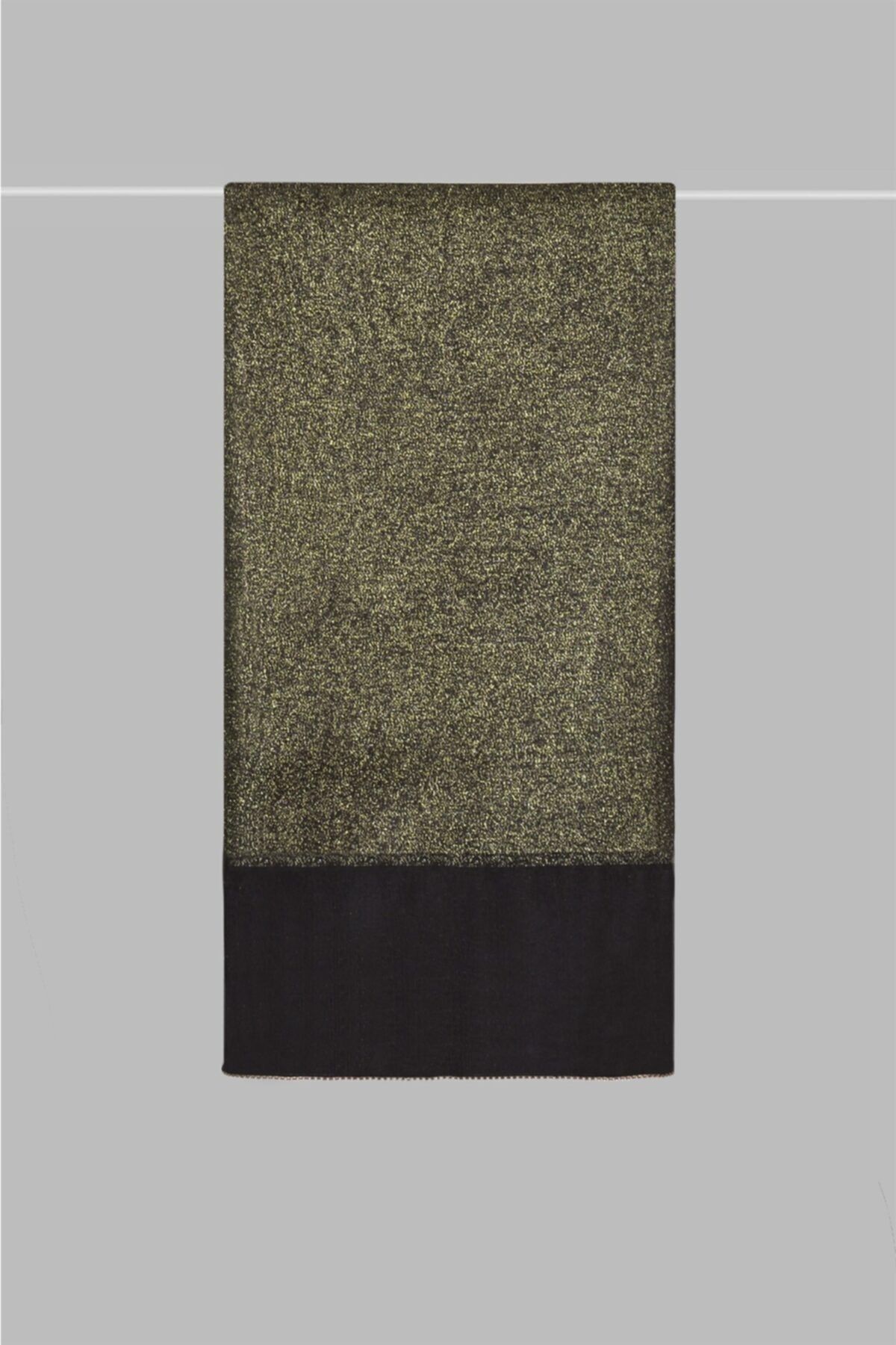 ARMANDA-Evening Dress Shawl with Stone Edge Black Gold 2