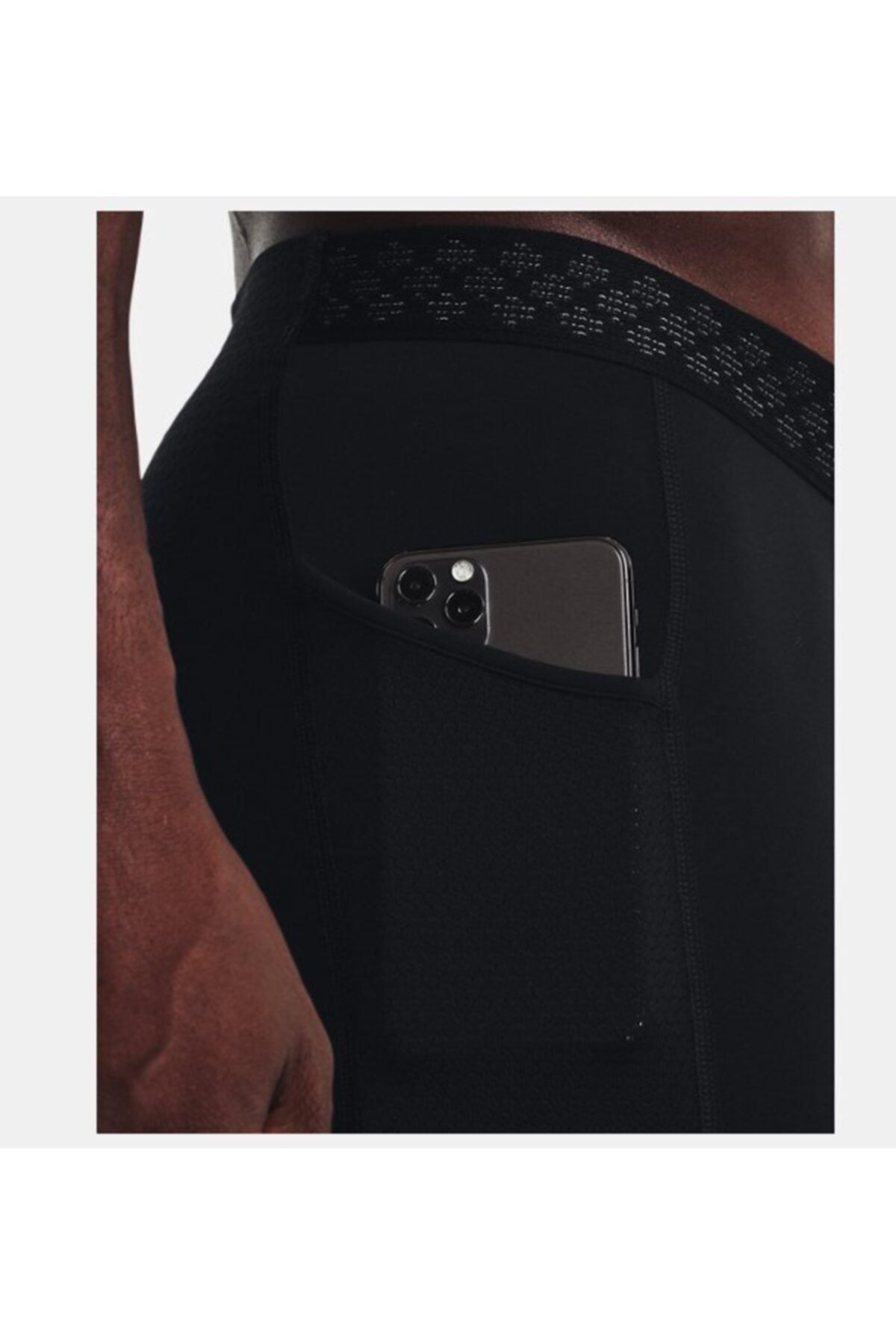 شورت ورزشی مشکی مردانه های بلند SmartForm 1370316 001 Under Armour