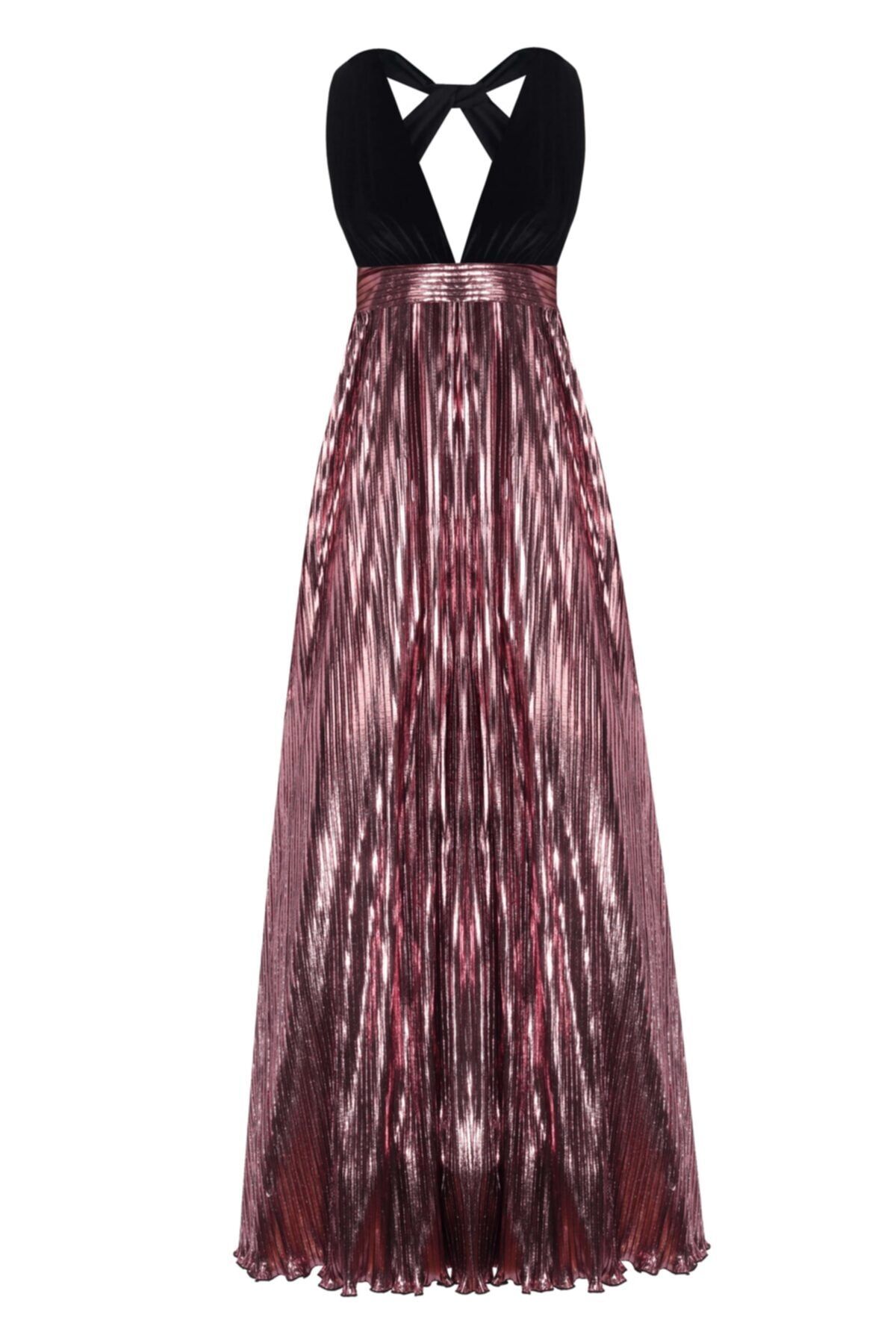 Coast pink violetta sales pleated maxi dress