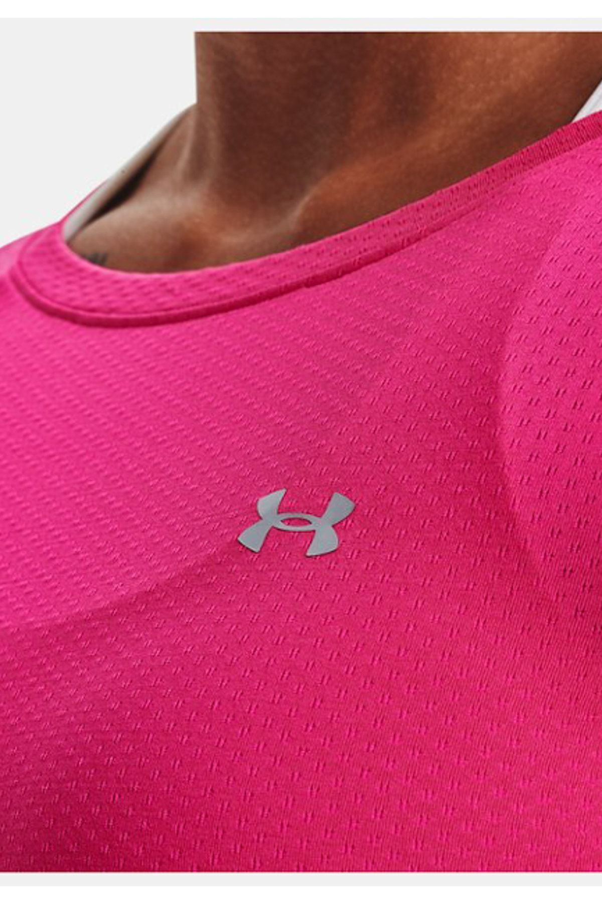 Under Armour Women's HeatGear® Armour Branded Leggings Black / Meteor Pink