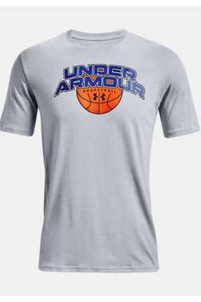 Erkek UA Basketball Branded Wordmark Kısa Kollu - 1370233-011