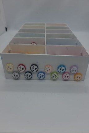 Yunus Desenli Bebek Düğme Seti 12 Renk Her Renkten 10 Adet Toplam 120 Adet FGHTFGVBC
