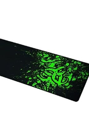 Siyah Renk Yeşil Desenli Kauçuk Kaymaz Taban Gaming Mouse Pad 80x40 Cm Mp-0280 MP-0280