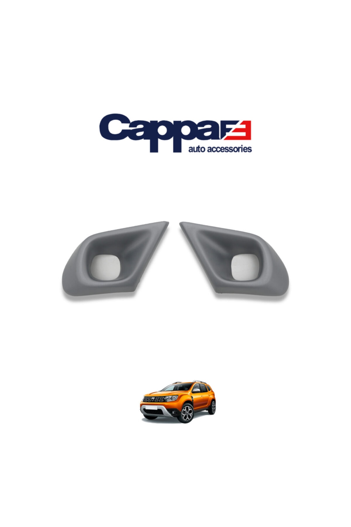 Genel Markalar Dacia Duster Sis Farı Çerçevesi Gri 2018+ Uyumlu