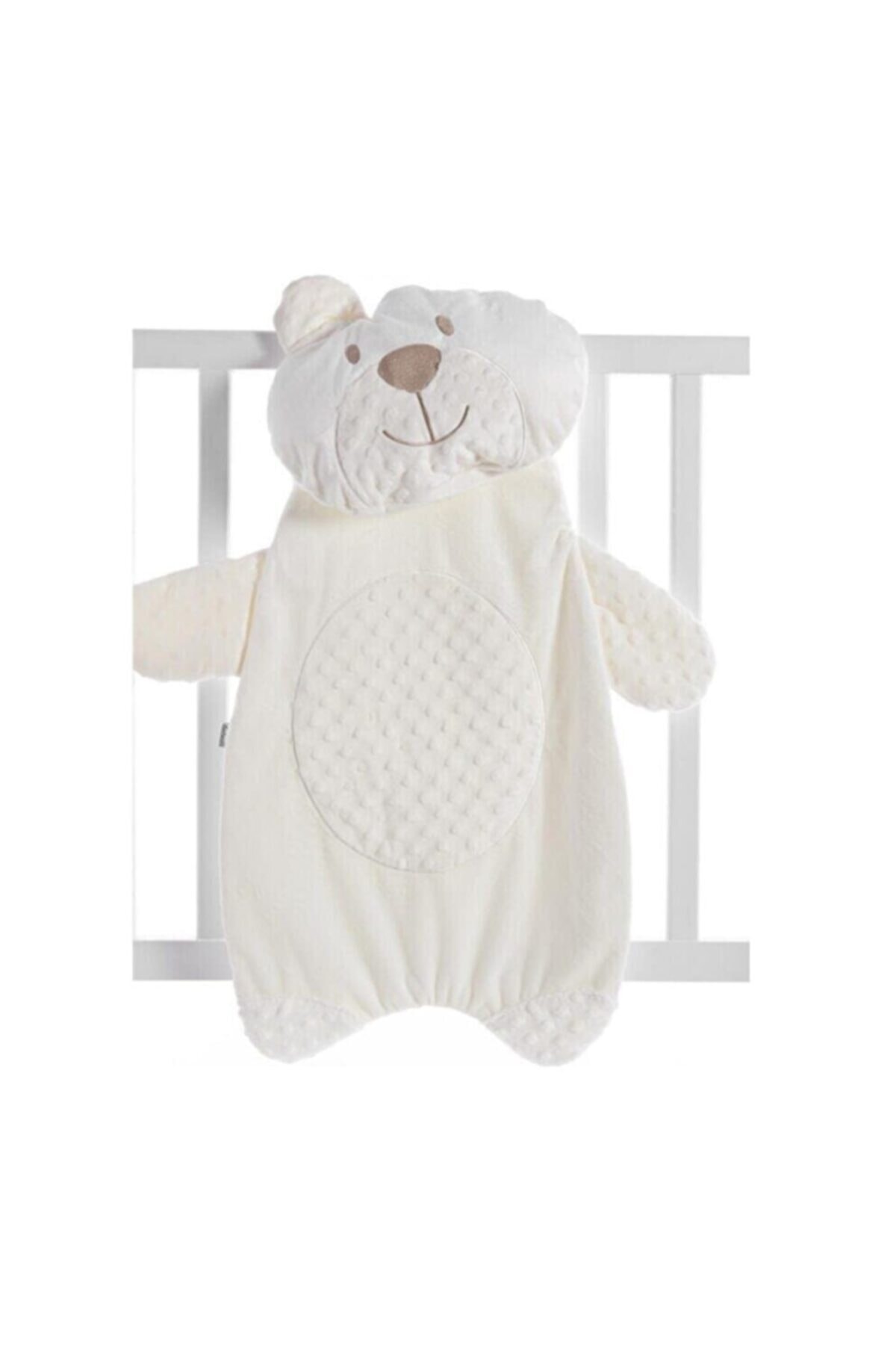 Bebessi Ayıcık Figürlü Alt Açma Minderi - Krem