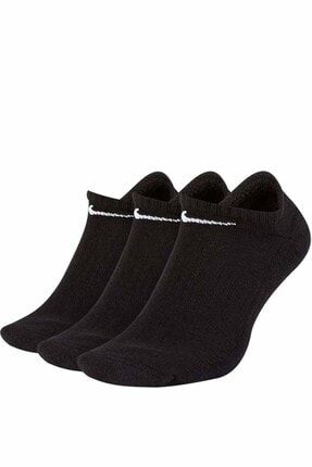 Everyday Cushioned Training No-show Socks (3 Pairs) Unisex Çorap Sx7673-010-siyah SX7673-010Siyah