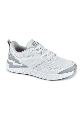 27440 Beyaz Gri Unisex Ortopedik Comfort Bağcıklı Sneakers Günlük Yürüyüş Spor Ayakkabısı ANIL AYAKKABI Jump 27440