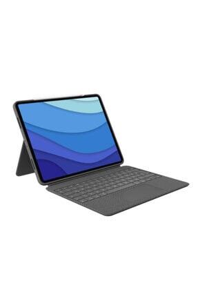 logitech Combo Touch 12.9" iPad Pro 5. ve 6. Nesil ile Uyumlu Çok Yönlü Türkç...