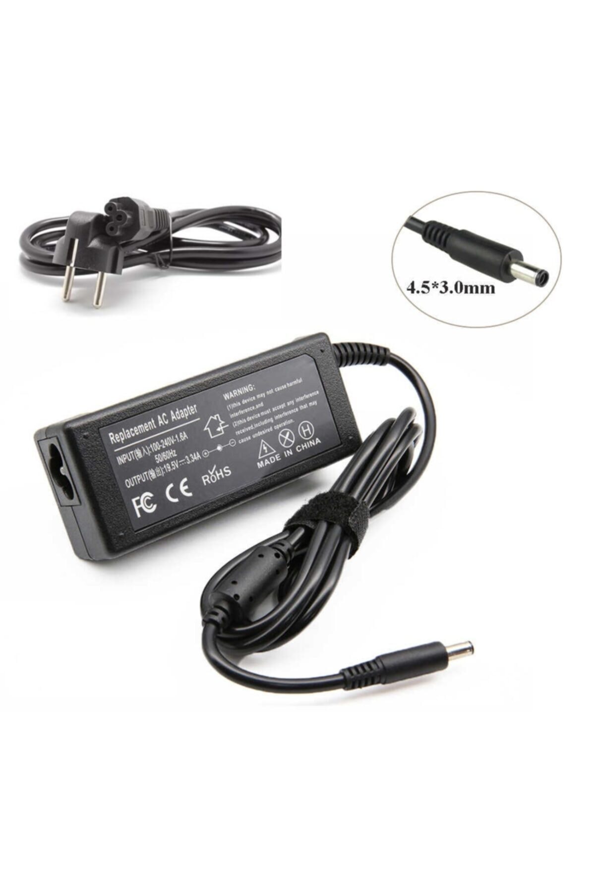 Asus Bu400a Bu400vc B400a Exa1203yh Uyumlu 19,5 Volt 3.34 Notebook Şarj Iğne Mini Uçlu 4.5mm 3.0mm 2
