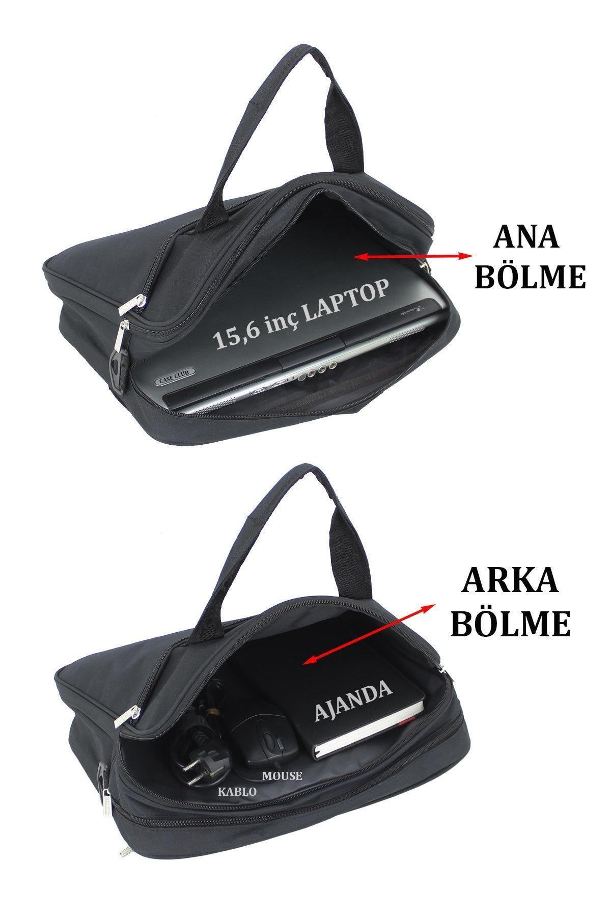 başkent çanta  15.6'' Siyah Bilgisayar Evrak Ve Laptop Çantası - Görsel 5