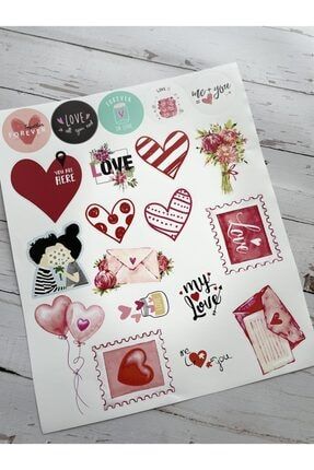 Sevgililer Günü Etiket Seti Sevgililer gunu sticker