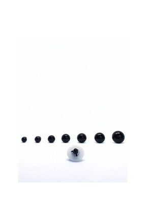 Amigurumi Vidalı Siyah Göz 6 mm 20 Adet 10 Çift Sertifikalı Kilitli dfhyfutgjt