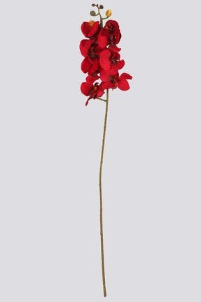 Yapay Kaliteli Kumaş Orkide Çiçeği 78 Cm Kırmızı YPCCK-FKYT-1018
