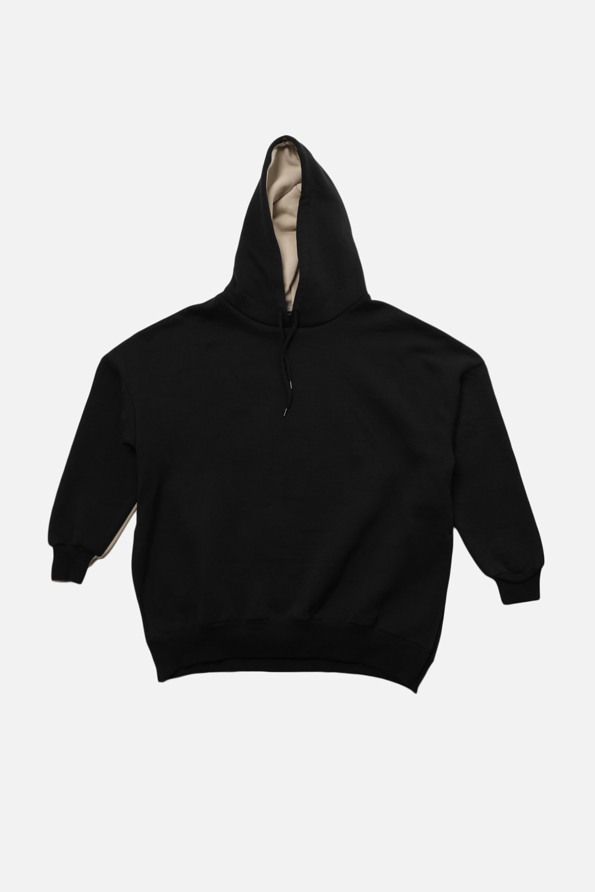 Trendyolmilla  Lacivert Pamuklu Renk Bloklu Geniş Kalıp İçi Polarlı Örme Spor Sweatshirt TWOSS22SW0074 - Görsel 6