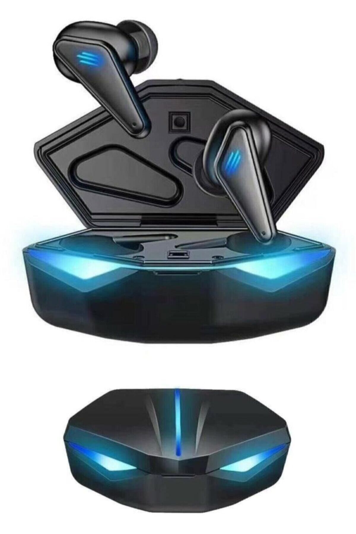 K55 Kablosuz Led Işıklı Oyuncu Bluetooth Kulaklık 5.0 Siyah
